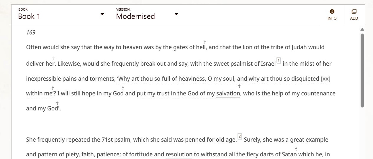 Image detail of the first paragraph of Book 1, 167.