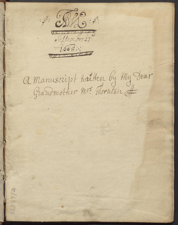 Flyleaf of Book 3.